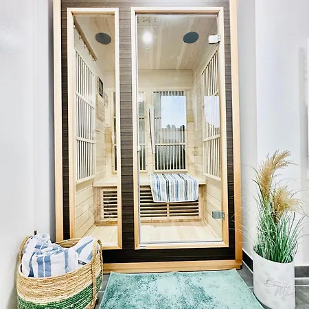 Surfbude, - Moderne In Direkter Strandnaehe Mit Eigenem Eingang, Sauna, Kaminofen, Balkonterrasse Und Parkplatz 奥尔本尼兹