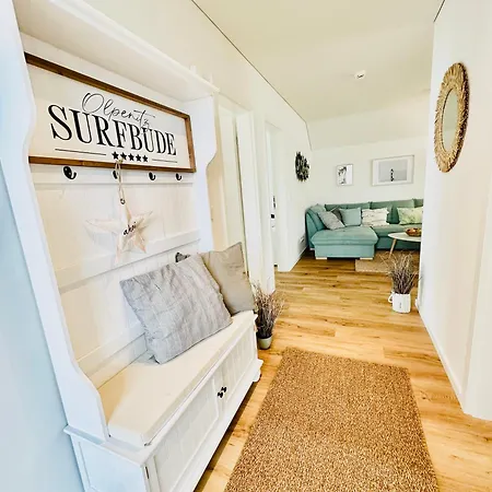 公寓 Surfbude, - Moderne In Direkter Strandnaehe Mit Eigenem Eingang, Sauna, Kaminofen, Balkonterrasse Und Parkplatz *
