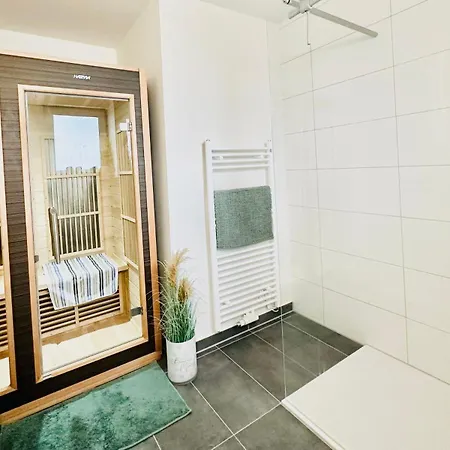 公寓 Surfbude, - Moderne In Direkter Strandnaehe Mit Eigenem Eingang, Sauna, Kaminofen, Balkonterrasse Und Parkplatz 奥尔本尼兹